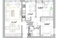 Квартира 3 комнаты 58 м² Варшава, Польша