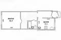 Apartamento 1 habitación 25 m² Muhavecki selski Savet, Belarús