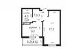 Appartement 1 chambre 39 m² Minsk, Bélarus