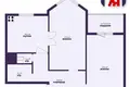 Mieszkanie 2 pokoi 62 m² Mińsk, Białoruś