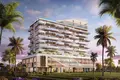 Residential complex New Tivano Residence with swimming pools and lounge areas near the beach, Dubai Islands, Dubai, UAE