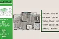 Apartamento 3 habitaciones 70 m² Mezitli, Turquía