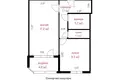 Квартира 1 комната 41 м² Минск, Беларусь