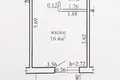 Квартира 1 комната 21 м² Копище, Беларусь