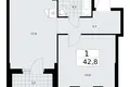 Wohnung 1 zimmer 43 m² Troizk, Russland