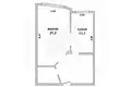 Appartement 1 chambre 50 m² Muchaviecki sielski Saviet, Bélarus