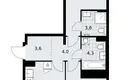 Appartement 2 chambres 59 m² Kommunarka, Russie