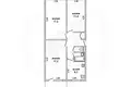 3 room apartment 61 m² Muchaviecki sielski Saviet, Belarus