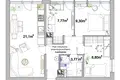 Квартира 3 комнаты 58 м² Варшава, Польша