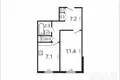 1 room apartment 30 m² Minsk, Belarus