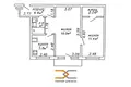 2 room apartment 47 m² Minsk, Belarus