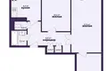 Квартира 3 комнаты 62 м² Солигорск, Беларусь
