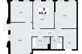 Wohnung 3 zimmer 70 m² Troizk, Russland