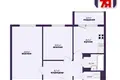 2 room apartment 52 m² Machulishchy, Belarus