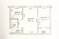 2 room apartment 45 m² Minsk, Belarus