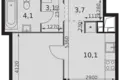 Mieszkanie 1 pokój 37 m² Moskwa, Rosja
