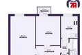 Wohnung 2 zimmer 51 m² Usyazh, Belarus