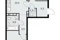 Wohnung 3 Zimmer 59 m² poselenie Sosenskoe, Russland