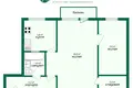 2 room apartment 44 m² Lida, Belarus