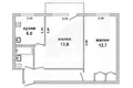 Appartement 2 chambres 42 m² Muchaviecki sielski Saviet, Bélarus
