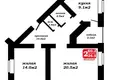 2 room apartment 60 m² Nyasvizh, Belarus