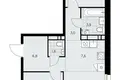 Mieszkanie 3 pokoi 57 m² poselenie Sosenskoe, Rosja