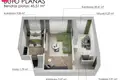 2 room apartment 46 m² Vilnius, Lithuania