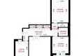 3 room apartment 67 m² Minsk, Belarus