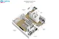Квартира 1 комната 33 м² Вильнюс, Литва