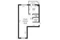 2 room apartment 59 m² Slabada, Belarus