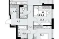 Apartamento 4 habitaciones 114 m² Kommunarka, Rusia