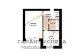 1 room apartment 32 m² Muchaviecki sielski Saviet, Belarus