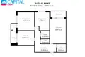 3 room apartment 67 m² Vilnius, Lithuania