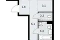 Wohnung 2 zimmer 52 m² Kommunarka, Russland