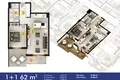 Wohnung 2 Schlafzimmer 46 m² Budva, Montenegro