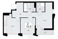 Квартира 2 комнаты 53 м² район Троицк, Россия