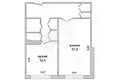 1 room apartment 43 m² Brest, Belarus