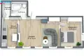 Квартира 3 комнаты 59 м² Клайпеда, Литва