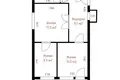 Wohnung 3 zimmer 56 m² Minsk, Belarus
