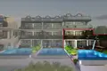 Wohnkomplex New gated residential complex with a swimming pool, Oludeniz, Turkey