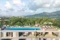 Complejo residencial Gated complex of townhouses with swimming pools on the first sea line, Bang Tao, Phuket, Thailand