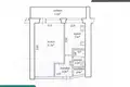 1 room apartment 36 m² Minsk, Belarus