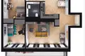 Apartamento 4 habitaciones 64 m² Lodz, Polonia