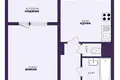 1 room apartment 43 m² Minsk, Belarus