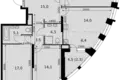 Квартира 4 комнаты 106 м² Москва, Россия