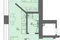 Appartement 2 chambres 33 m² Kaunas, Lituanie