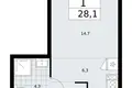 Квартира 1 комната 28 м² район Троицк, Россия