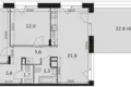 Квартира 3 комнаты 72 м² Москва, Россия