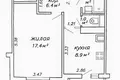 Wohnung 1 zimmer 39 m² Minsk, Belarus
