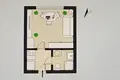 1 room apartment 20 m² Warsaw, Poland